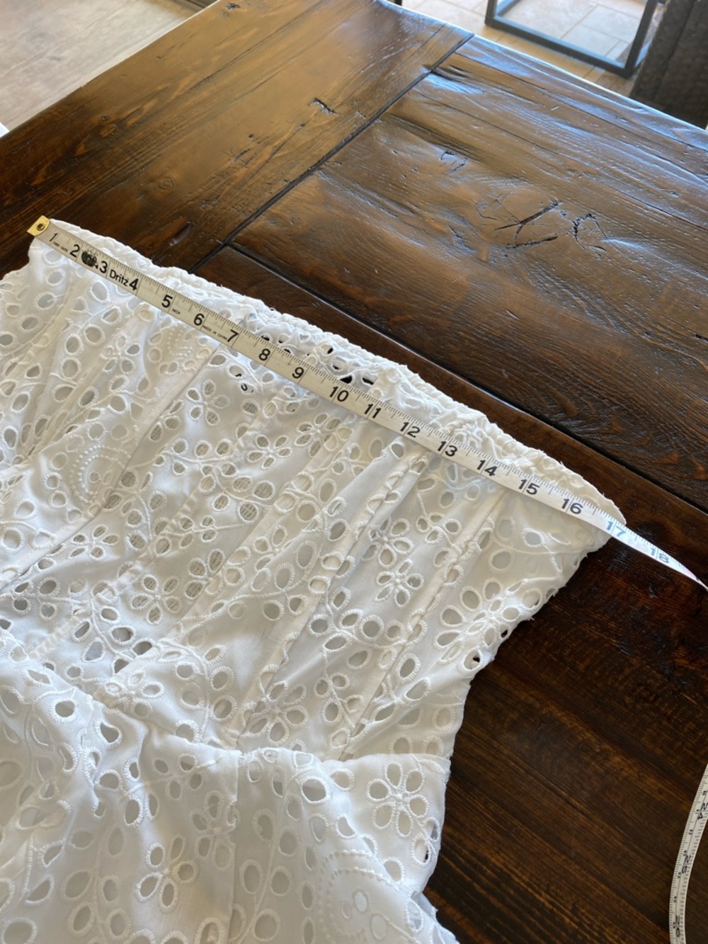ASTR Deasia Strapless White Eyelet Mini Dress size L NWOT - Picture 7 of 8